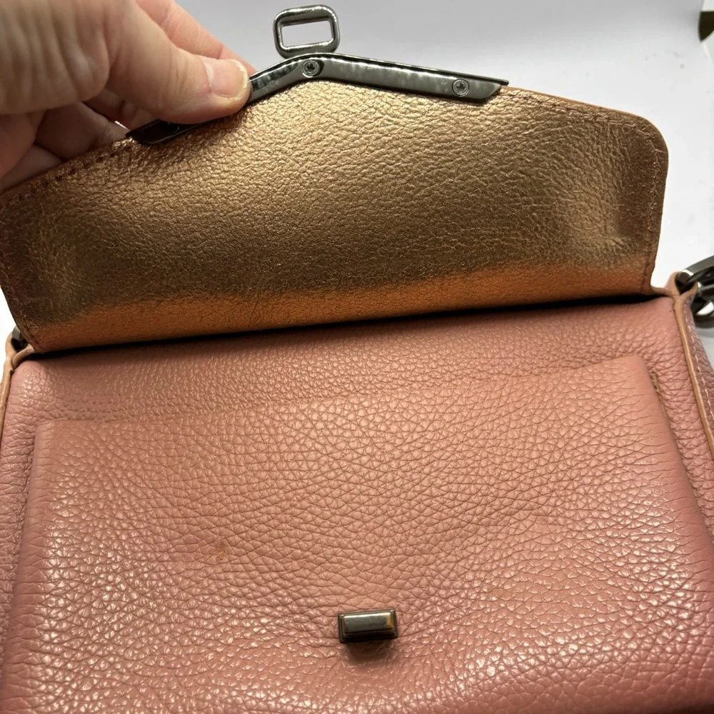 Botkier “Valentina” rose blush pink crossbody bag/guitar strap